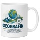 Tasse »Geografin«