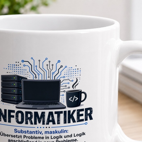 Tasse »Informatiker – Substantiv, maskulin«