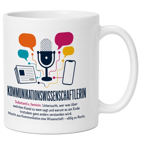 Tasse »Kommunikationswissenschaftlerin«