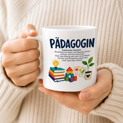 Tasse »Pädagogin – Substantiv, feminin«