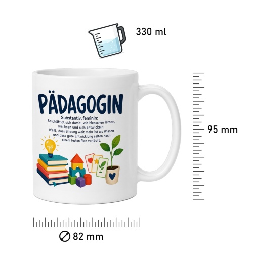 Tasse »Pädagogin – Substantiv, feminin«