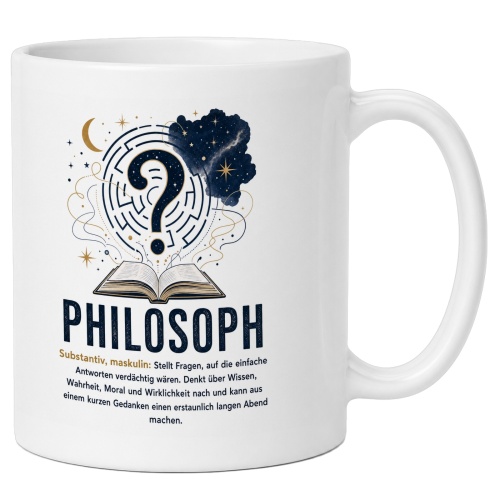 Tasse »Philosoph – Fragen, Wahrheit &...