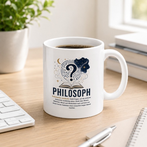 Tasse »Philosoph – Fragen, Wahrheit &...