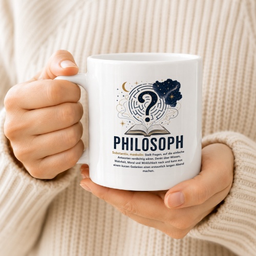 Tasse »Philosoph – Fragen, Wahrheit & Gedanken«