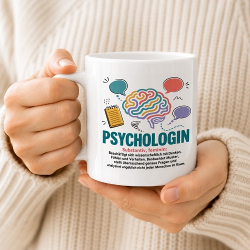 Tasse »Psychologin – Substantiv, feminin«