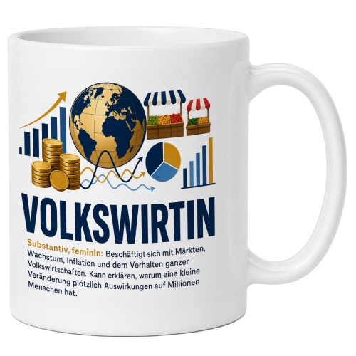 Tasse »Volkswirtin«