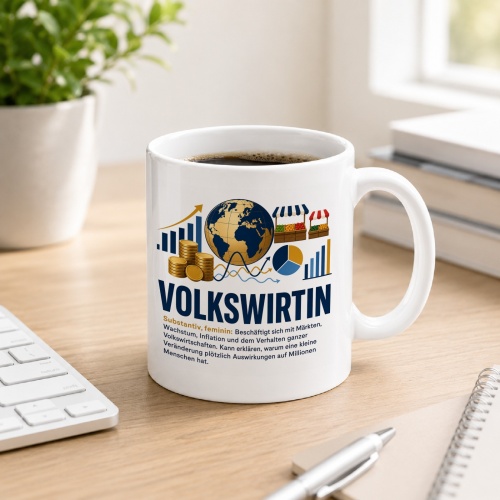Tasse »Volkswirtin«