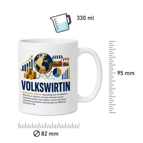 Tasse »Volkswirtin«