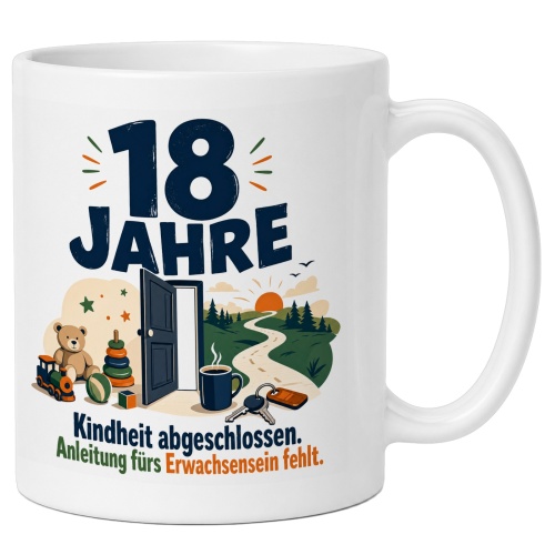Tasse »18 Jahre«