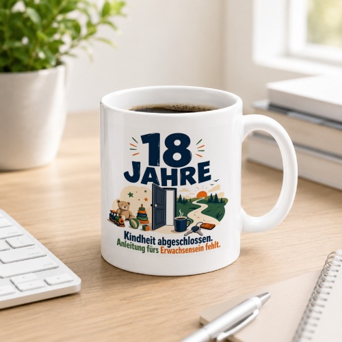 Tasse »18 Jahre«