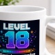 Tasse »Level 18 Erwachsenenmodus freigeschaltet.«