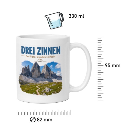 Tasse »Drei Zinnen«