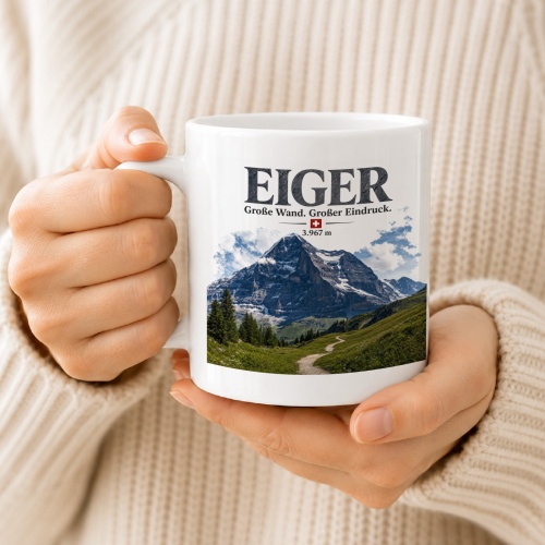 Tasse »Eiger Große Wand. Großer Eindruck. 3.967 m«