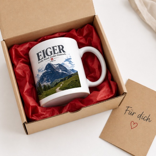 Tasse »Eiger Große Wand. Großer Eindruck. 3.967 m«
