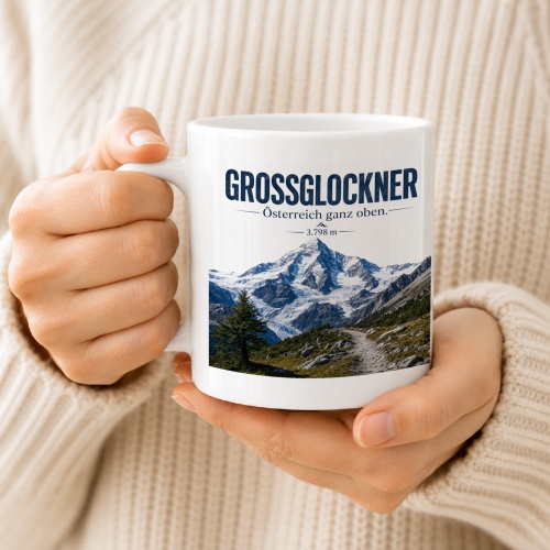 Tasse »Grossglockner Österreich ganz oben. 3.798 m«