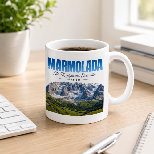Tasse »Marmolada Die Königin der Dolomiten....