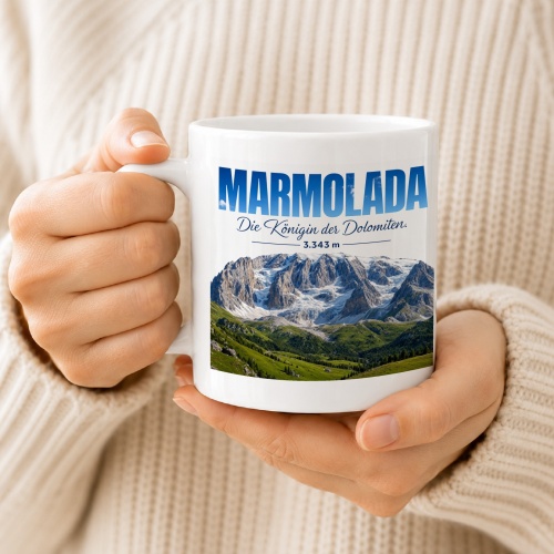 Tasse »Marmolada Die Königin der Dolomiten. 3.343 m«