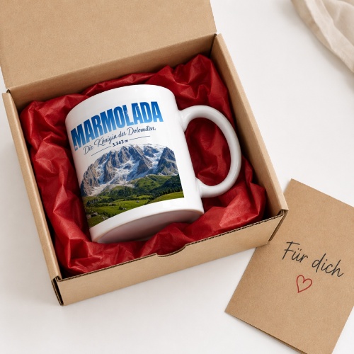 Tasse »Marmolada Die Königin der Dolomiten. 3.343 m«