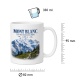Tasse »Mont Blanc Über den Dächern der Alpen. 4.810 m«