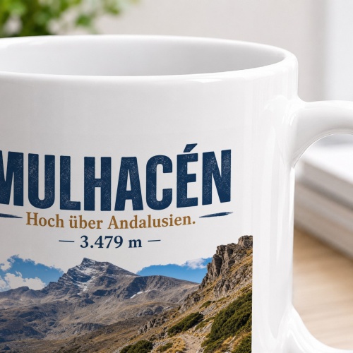 Tasse »Mulhacén Hoch über Andalusien. 3.479 m«