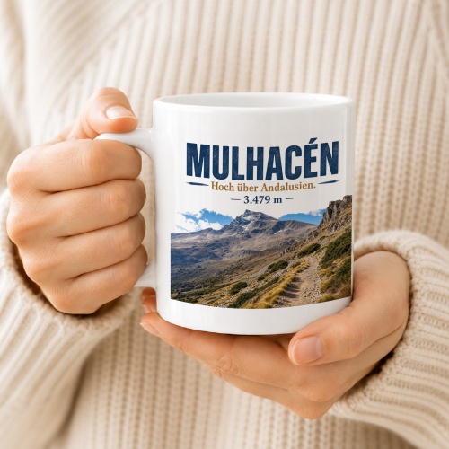 Tasse »Mulhacén Hoch über Andalusien. 3.479 m«