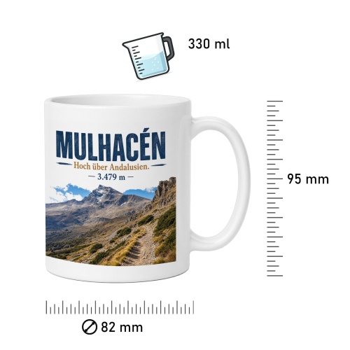 Tasse »Mulhacén Hoch über Andalusien. 3.479 m«