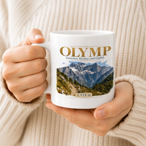 Tasse »Olymp Zwischen Mythos und Gipfel. 2.918 m«