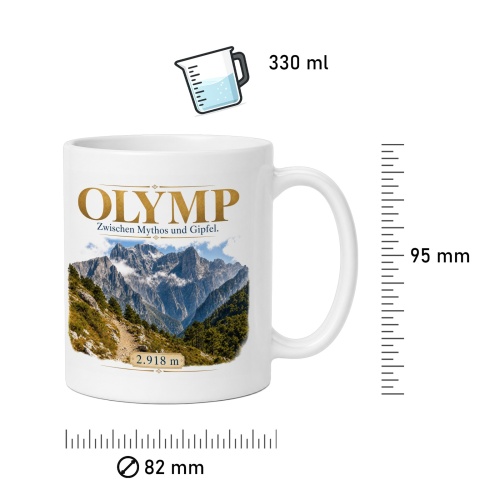 Tasse »Olymp Zwischen Mythos und Gipfel. 2.918 m«
