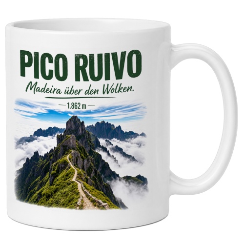 Tasse »Pico Ruivo Madeira über den Wolken....