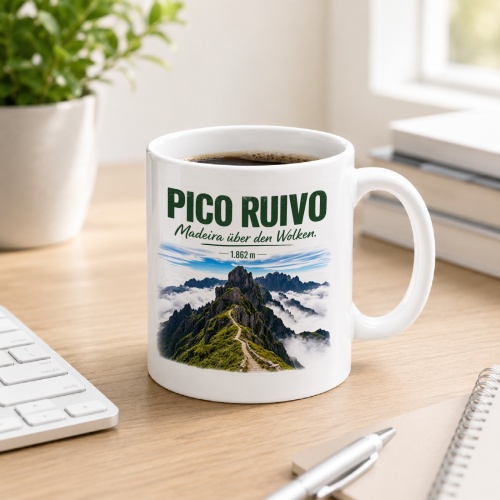 Tasse »Pico Ruivo Madeira über den Wolken....