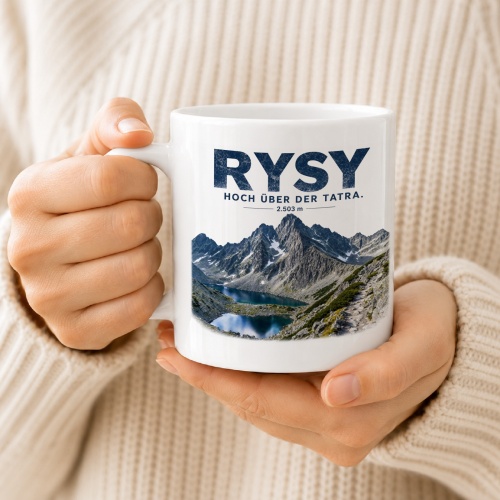 Tasse »Rysy hoch über der Tatra. 2.503 m«