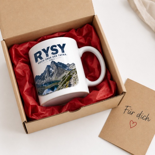 Tasse »Rysy hoch über der Tatra. 2.503 m«