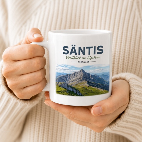 Tasse »Säntis Weitblick im Alpstein. 2.502 m ü. M.«