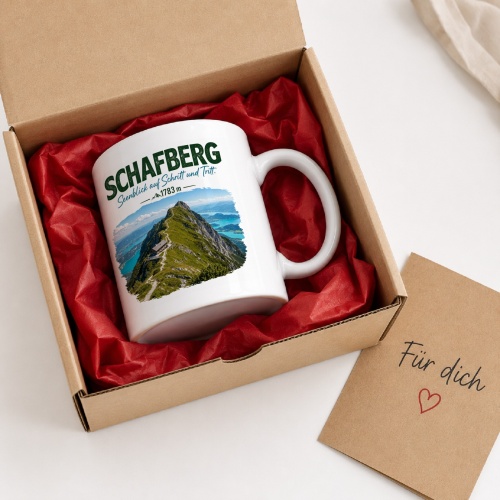 Tasse »Schafberg Seeblick auf Schritt und Tritt 1783 m«