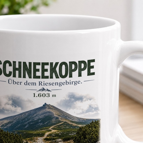 Tasse »Schneekoppe Über dem Riesengebirge 1.603 m«