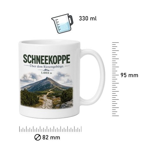 Tasse »Schneekoppe Über dem Riesengebirge 1.603 m«