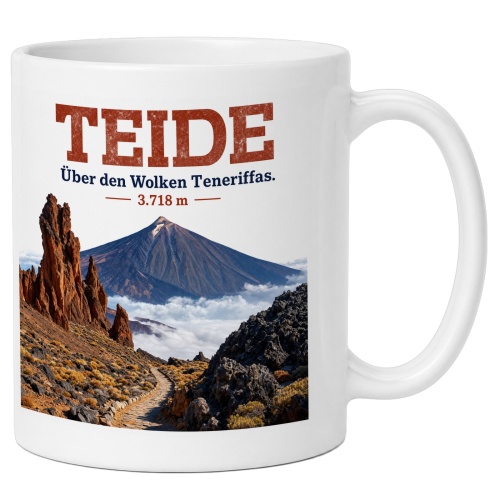 Tasse »Teide Über den Wolken Teneriffas. 3.718...