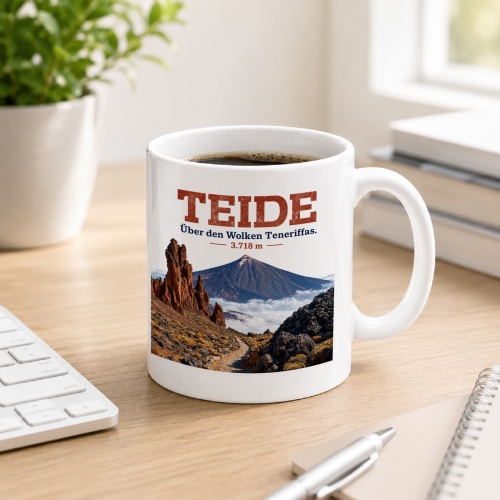 Tasse »Teide Über den Wolken Teneriffas. 3.718...