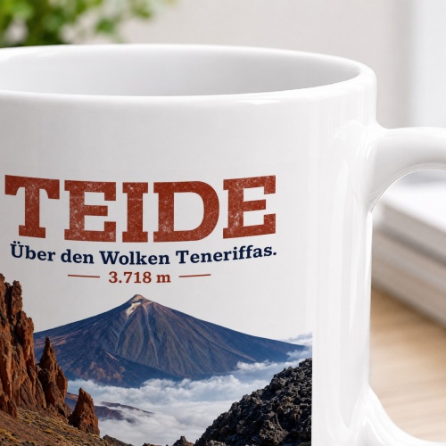 Tasse »Teide Über den Wolken Teneriffas. 3.718 m«