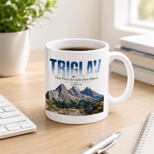 Tasse »Triglav Das Herz der Julischen Alpen. 2.864...