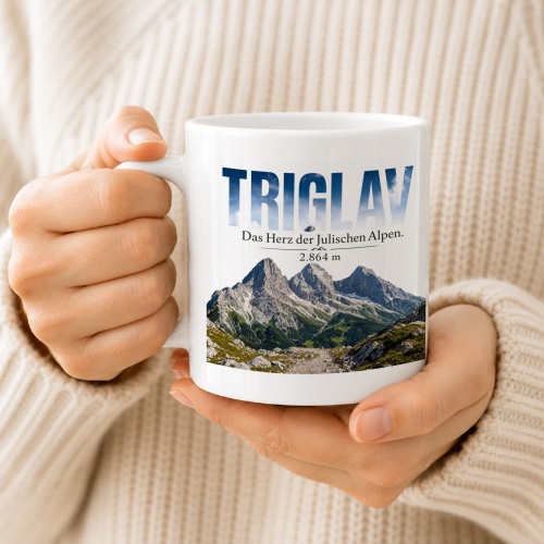 Tasse »Triglav Das Herz der Julischen Alpen. 2.864 m«