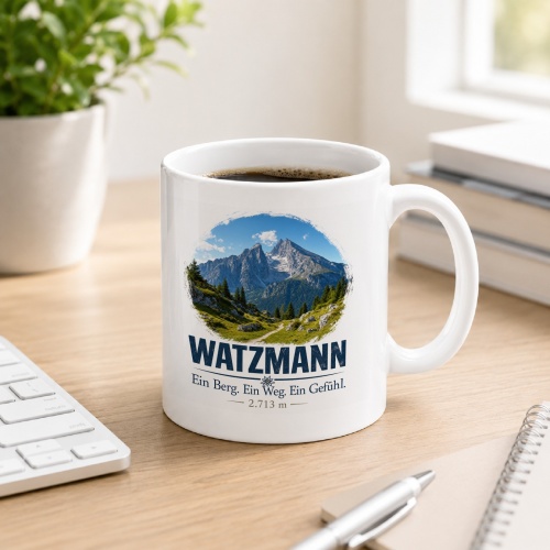 Tasse »Watzmann – Ein Berg. Ein Weg. Ein...