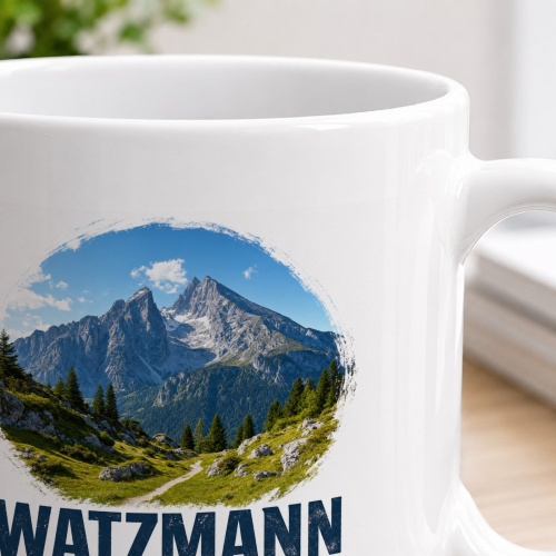 Tasse »Watzmann – Ein Berg. Ein Weg. Ein Gefühl. – 2.713 m«
