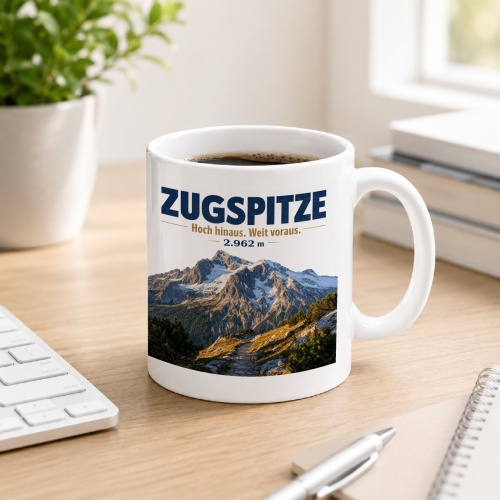 Tasse »Zugspitze Hoch hinaus. Weit voraus. 2.962...