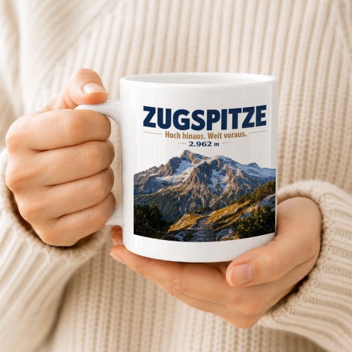 Tasse »Zugspitze Hoch hinaus. Weit voraus. 2.962 m«