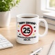 Tasse »Happy Birthday 25 Geburtstagskuchen-Ersatz zum 25.«