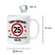 Tasse »Happy Birthday 25 Geburtstagskuchen-Ersatz zum 25.«