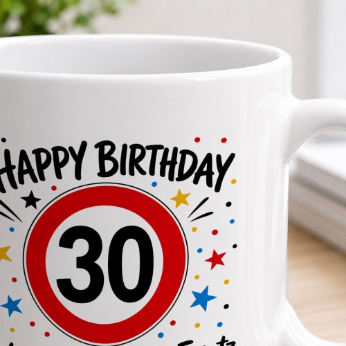 Tasse »Happy Birthday 30 Geburtstagskuchen-Ersatz zum 30.«