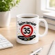 Tasse »Geburtstagskuchen-Ersatz zum 35.«