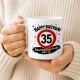 Tasse »Geburtstagskuchen-Ersatz zum 35.«